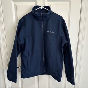 Columbia Soft-shell Omni-Shield Dark Blue Men’s Jacket Size M